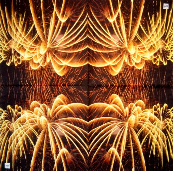 054 Glück - 1-lagig (Knicke/Flecken) - Wellenrand